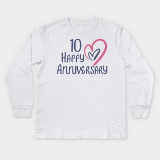 10th anniversary gifts Kids Long Sleeve T-Shirt